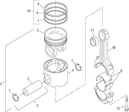 PAI 371617 CATERPILLAR 1608199 NEW CONNECTING ROD ASSY (C9) (10R2037)