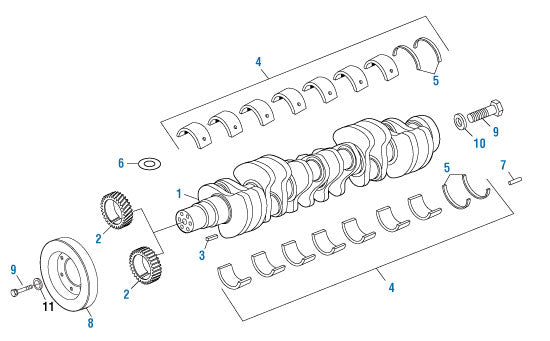 PAI Industries - Cummins Engine Crankshaft and Components - N14 Series | woodineparts.com