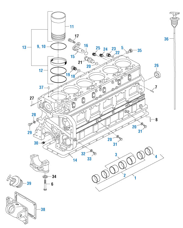 PAI Industries - Cummins Engine
Cylinder Block Components - N14 Series | woodlineparts.com