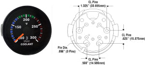 PAI 804391OEM MACK 3MT292M WATER TEMPERATURE GAUGE (25114472) (OEM) | woodlineparts.com