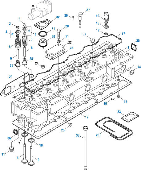 PAI 331434 CATERPILLAR 8S1606 VALVE COVER GASKET (3304) (CORK / RUBBER)