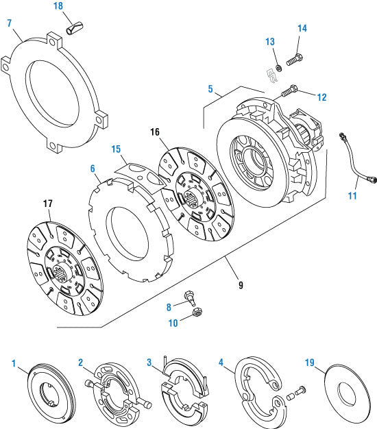 PAI Industries - Drive Train Clutch Components - Clutch | woodlineparts.com