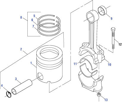 PAI Industries - Caterpillar Engine
3116 - One Piece Piston - 3100 / C7 Series | woodlineparts.com