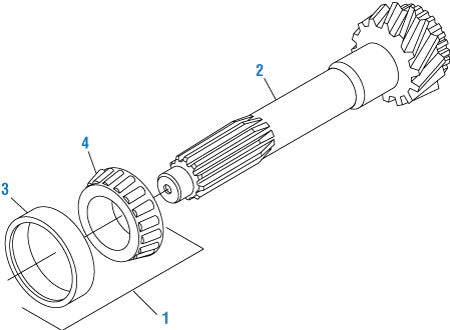 PAI Industries - Drive Train Input Shaft - FS 5406 / FS 6205A / FS 6206A / FS 6306A /FS-FSO 6 | woodineparts.com