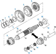 Load image into Gallery viewer, PAI Industries - Drive Train
Countershaft &amp; Idler Gear - FS 5406 / FS 6205A / FS 6206A / FS 6306A /FS-FSO 6 | woodlineparts.com