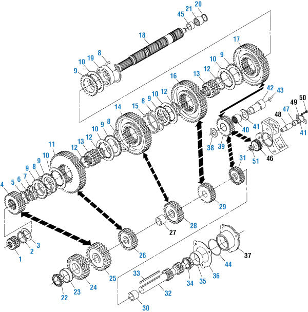 PAI Industries - Drive Train
Main Case Components - T2080B | woodlineparts.com