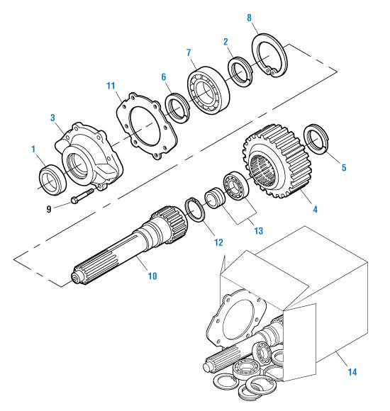PAI Industries - Drive Train
Input Shaft - T313L and T318L | woodlineparts.com