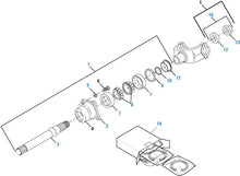 Load image into Gallery viewer, PAI Industries - Drive Train
Forward Tandem Axle Output (Thru) Shaft Assembly - RD/RP/RT 17140, 20140, 34145, 40140, 40145, 44145 | woodlineparts.com