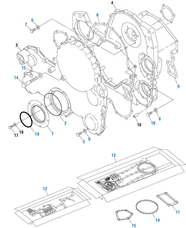 PAI 331484 CATERPILLAR 2237852 FRONT COVER GASKET (C13) (USA)