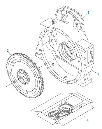 PAI 360510 CATERPILLAR 2569653 NEW FLYWHEEL ASSEMBLY (C15) (USA