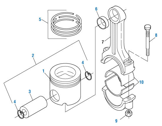 PAI Industries - Caterpillar Engine
Natural Gas - Pistons, Rod Bearing and Ring Sets - 3400 Series | woodlineparts.com