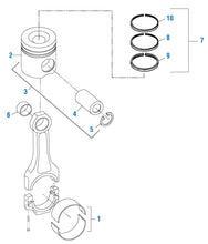 Cargar imagen en el visor de la galería, PAI 311293 CATERPILLAR PISTON KIT (GAS) (8.0:1 CR) (3500)