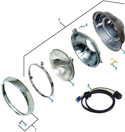 PAI Blue - Mack & Volvo Applications Headlamp Assembly - Lighting | woodlineparts.com