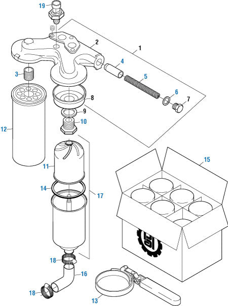 PAI Industries - PAI Blue - Mack & Volvo Applications
Oil Filter Mounting - E7, E-Tech, ASET | woodlineparts.com