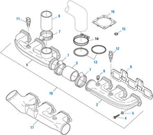 Cargar imagen en el visor de la galería, PAI Blue - Mack &amp; Volvo Applications Intake Manifold - E7, E-Tech, ASET | woodlineparts.com