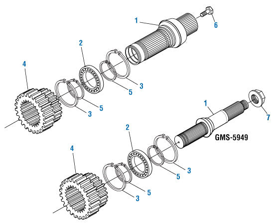 PAI GGB-6657 MACK 751KB498 MAIN DRIVE COMPOUND GEAR (T2130 / T2180) (USA)