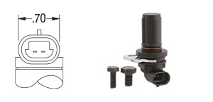 PAI 900371 FULLER K-3231 ELECTRIC SPEEDOMETER SENSOR (2 PIN) (2.63" OAL)