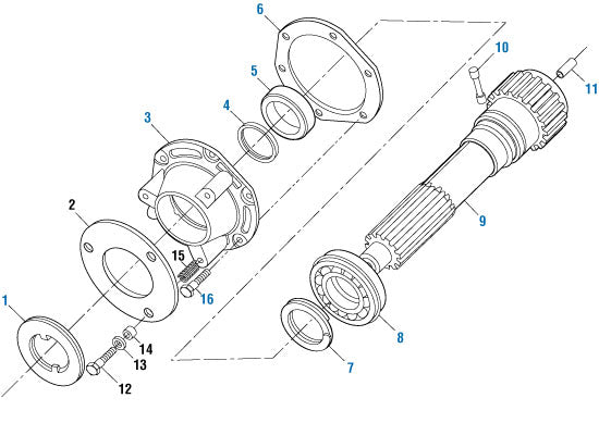 PAI Industries - Drive Train
Input Shaft Components - TRTXL-107/1070 | woodlineparts.com