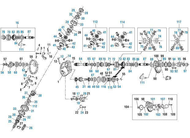 PAI Industries - Drive Train
Forward Axle Double Reduction - DT/DP 34,38,340,380,400,341,381,401,402,451 | woodlineparts.com