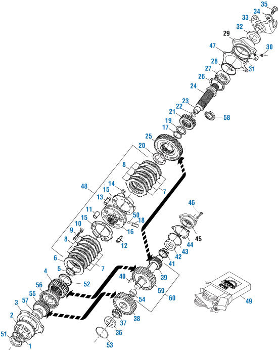 PAI Industries - Drive Train
Rear Case Components - T2130 and T2180 | woodlineparts.com