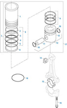 Cargar imagen en el visor de la galería, PAI Industries - Cummins Engine Piston Kits, Pistons, Rod Bearings and Ring Sets - K Series | woodlineparts.com