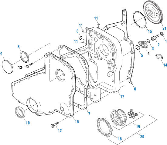 PAI 136024 CUMMINS 3353977 FRONT CRANKSHAFT SEAL 6C / 8.3