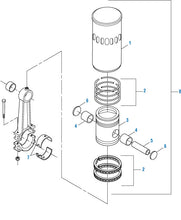 Cargar imagen en el visor de la galería, PAI Industries - Detroit Diesel Engine Closed End Rod / Trunk Type - Series 71 | woodlineparts.com
