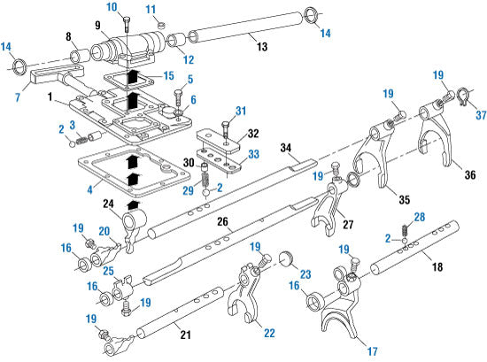 PACK OF 5 PAI GGS-3970-012 MACK 646KB11 TRANSMISSION GASKET (25624991) (USA)