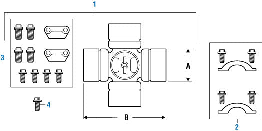 PAI Industries -Drive Train
Spring Tab Style - Driveshaft | woodlineparts.com