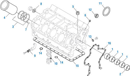 PAI - PAI Blue - Mack & Volvo Applications Cylinder Block Components - Engine - V8 Series | woodlineparts.com