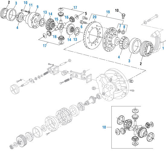 PAI Industries - Drive Train
Forward Differential Components Continued - SQHD and SLHD | woodlineparts.com
