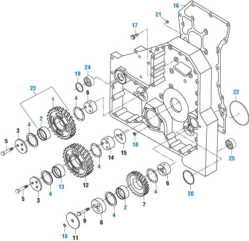 PAI - Cummins Engine Idler Gear Components - Internal Dampening  - L10 / M11 / ISM / QSM Series | woodlineparts.com
