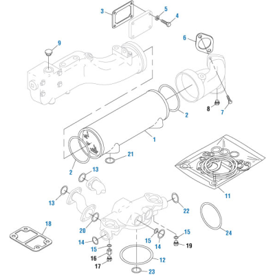 PACK OF 10 PAI 321294 CATERPILLAR 3P0650 OIL COOLER O-RING (1135304) (USA)