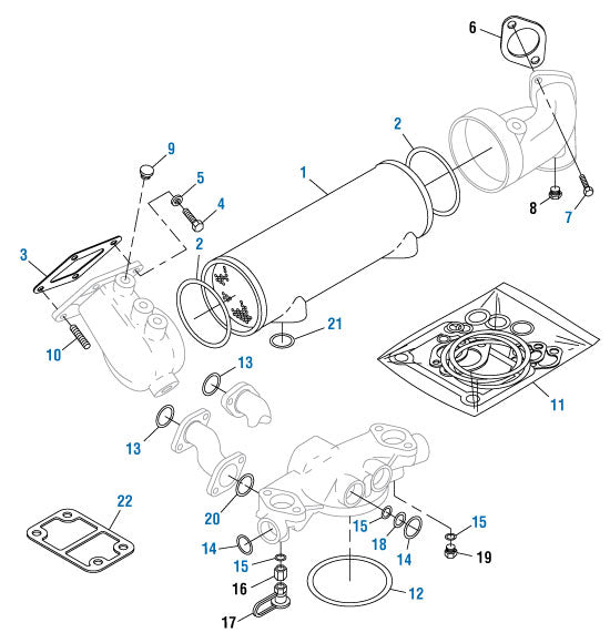 PAI Industries - Caterpillar Engine Oil Cooler - 3400 Series | woodlineparts.com