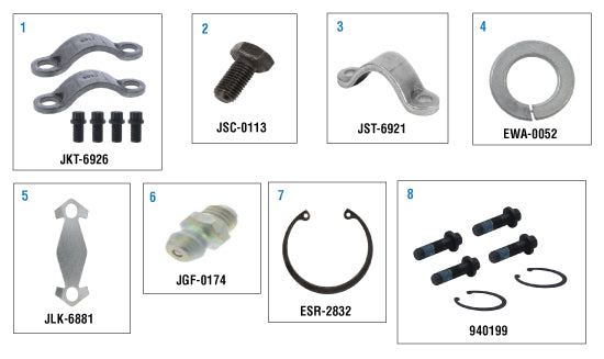 PAI Industries - Drive Train
Universal Joints Hardware - Driveshaft | woodlineparts.com