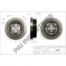Load image into Gallery viewer, PAI 202024 CUMMINS 3925567 VIBRATION DAMPER (6C / ISC / ISL) (8 GROOVE)