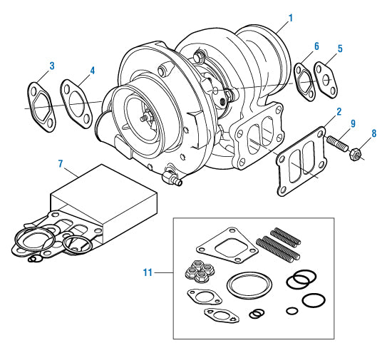 PAI Industries - Caterpillar Engine Turbocharger - 3100 / C7 Series | woodlineparts.com