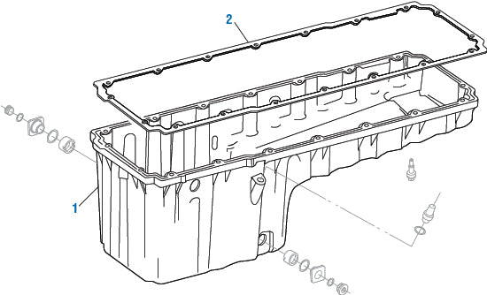 PAI Industries - Detroit Diesel Engine
Oil Pan Kit and Components - DD13 | woodineparts.com