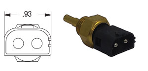 PAI 853706 MACK 1594228 OIL TEMPERATURE SENSOR (M16 X 1.5) (2.58" OAL) | woodlineparts.com