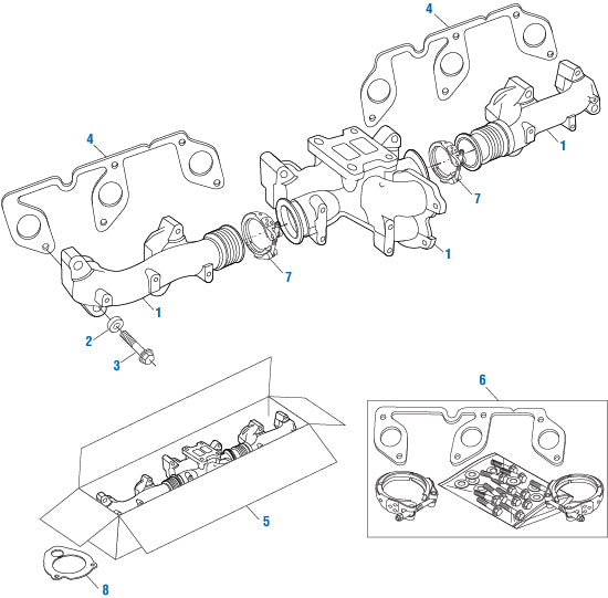 PAI 631382 DETROIT DIESEL A4721421880 EXHAUST MANIFOLD GASKET (DD15 / DD16)