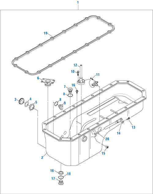 PAI Blue - Mack & Volvo Applications
Oil Pan Kit and Components - D12 Series | woodlineparts.com