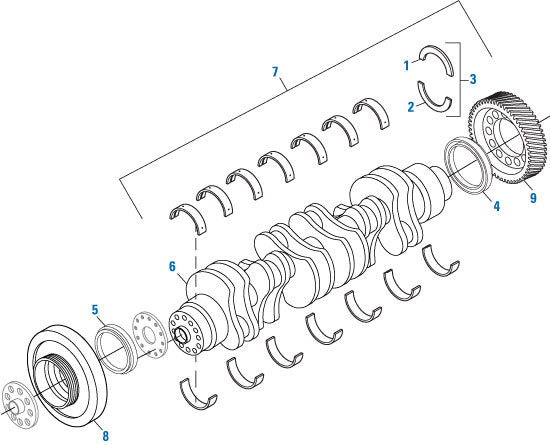PAI - Detroit Diesel Engine Crankshaft - DD15 | woodineparts.com