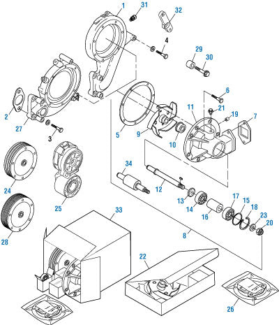 PAI Industries - Volvo / Renault Engine Components
Water Pump - Renault / E-Tech | woodlineparts.com