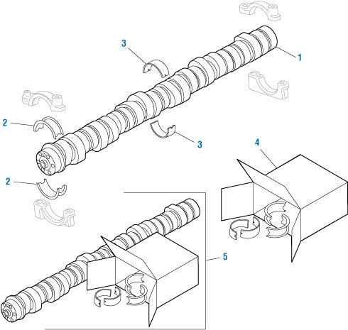 PAI Industries - Volvo / Renault Engine Components Camshaft - Volvo D11 / D13 | woodlineparts.com