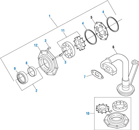 PAI Industries - International Engine
Oil Pump - DT-466E / DT-530E (1993-1999 HEUI) | woodlineparts.com