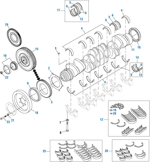 PAI Industries - Detroit Diesel Engine
Crankshaft - Series 60 | woodlineparts.com