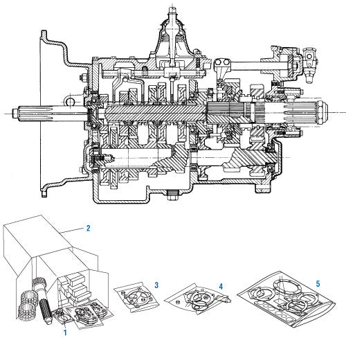 PAI Industries - Drive Train
Transmission Kits - RT/RTO/RTOO/RTLO 14613 and 14813 | woodlineparts.com