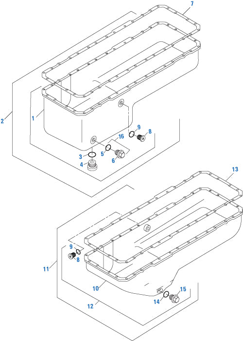 PAI - Caterpillar Engine Oil Pan Kit and Components - 3100 / C7 Series | woodlineparts.com