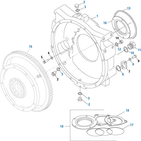 PAI Industries - Caterpillar Engine
Flywheel Housing - 3176 / C9 / C10 / C11 / C12 / C13 Series | woodlineparts.com