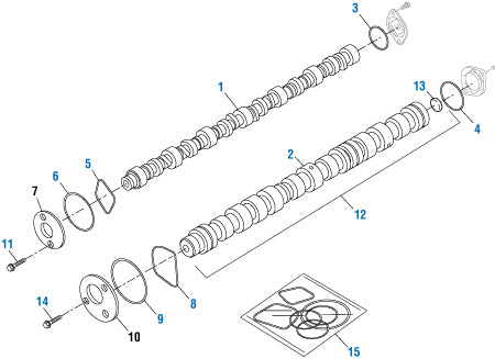 PAI Industries - Cummins Engine Camshafts - ISX15 Series | woodlineparts.com